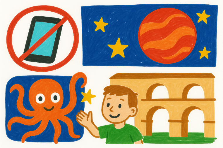 De móviles prohibidos en clase a pulpos con brazos favoritos, la posible vida en Marte y un acueducto romano en Cádiz: un viaje entre ciencia, historia y escuela.