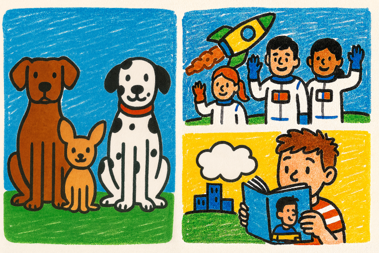 Basura en el espacio, perros en la antigüedad y cómics que explican la economía.