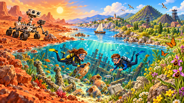 Un récord desde Marte, un barco de hace 4.700 años y dos montañas que se llenan de vida en Francia. Un récord desde Marte, un barco de hace 4.700 años y dos montañas que se llenan de vida en Francia.